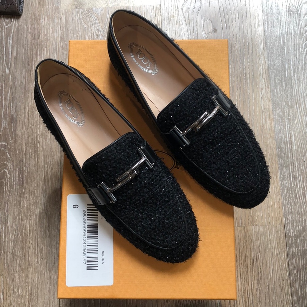 TOD’s black loafers size 37.5